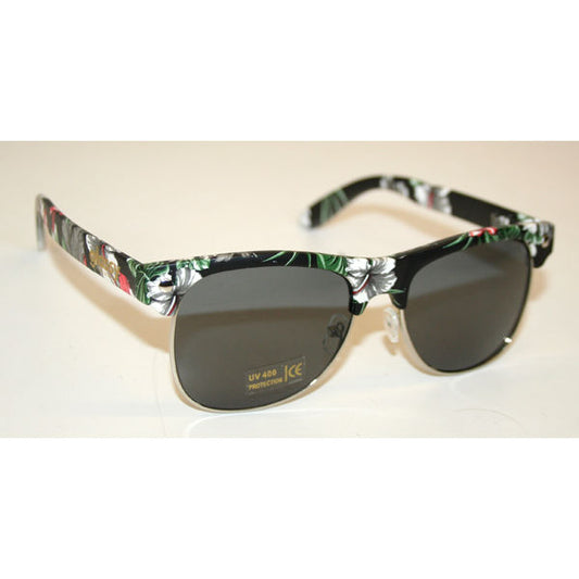 Glassy Sunhaters - Shredder Sunglasses - Black/Floral-Magic Toast