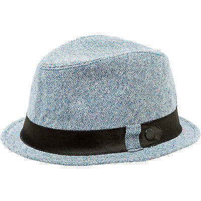 Elm Company Ellington Fedora Tweed Blue S/M SALE-Magic Toast