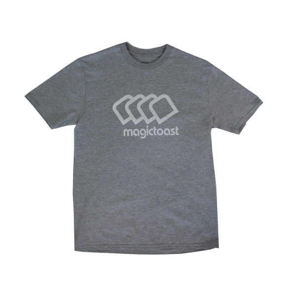 Magic Toast Logo T-Shirt Grey Snowboard/Skateboard/Surf-Magic Toast