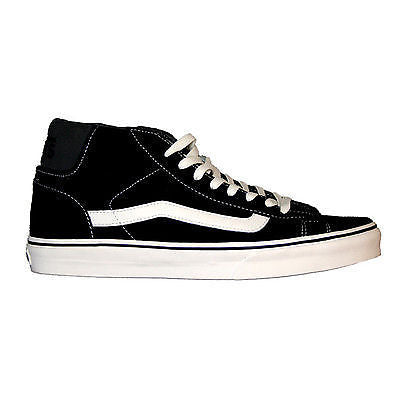 Vans - Mid Skool 77 Men's Trainer Black/Marshmallow Shoes SALE-Magic Toast