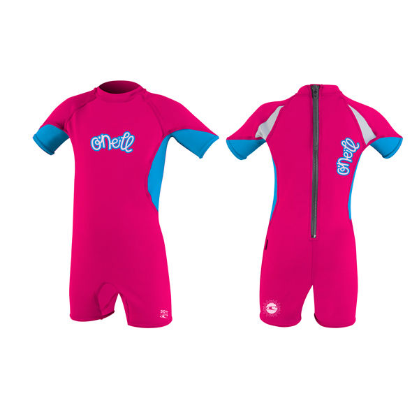 O'Neill - Infant Spring Shorty O'zone Rash Vest/Swimsuit - Watermelon/Tahiti-Magic Toast