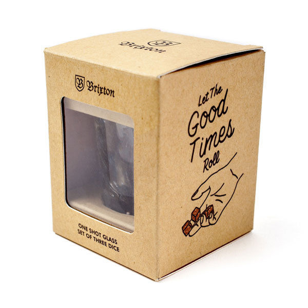 Brixton - Good Times Shot Glass And Dice Set SALE-Magic Toast