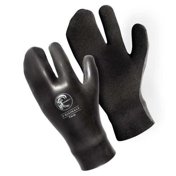 O'Neill - 5mm O'Riginals Lobster Gloves - Black Neoprene/Surf/Water-Magic Toast