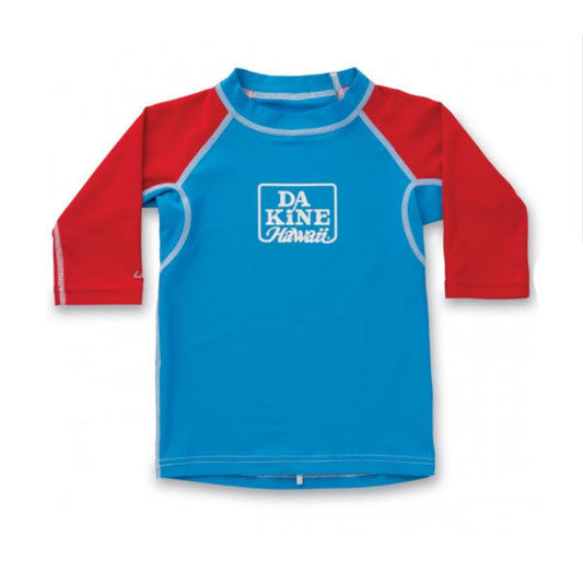 Dakine - Toddler Snug Fit Long Sleeve Rashguard - Kids Vest - Blue-Magic Toast