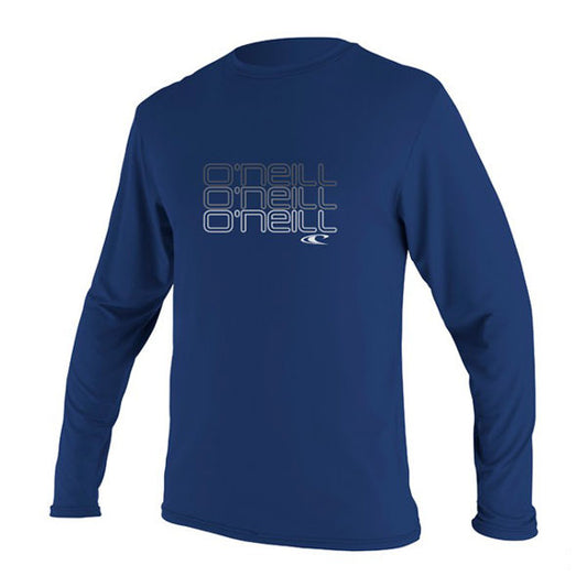 O'Neill - Toddler Skins Long Sleeved Rash Vest/Tee - Navy-Magic Toast