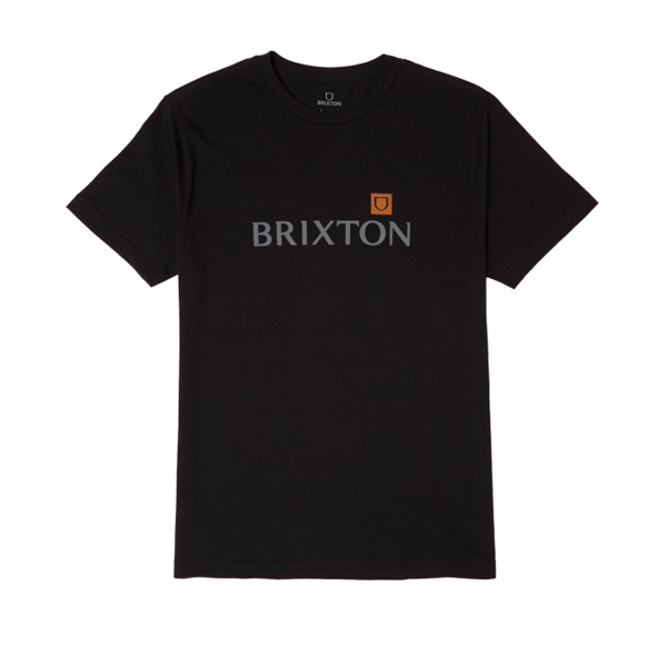 Brixton - Alpha Shield T-Shirt - Black SALE