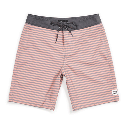 Brixton - Barge Stripe Trunk Board Shorts - Cameo - SALE - Magic Toast