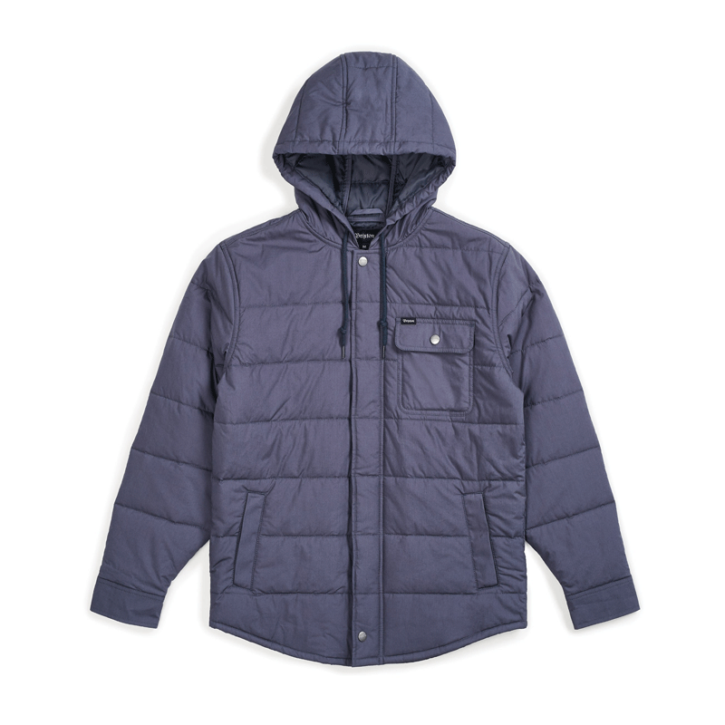 Brixton - Cass Hooded Jacket - Steel Blue - Magic Toast