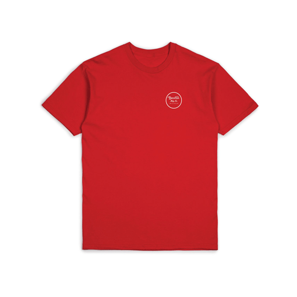 Brixton - Wheeler II S/S T-Shirt - Red/White SALE - Magic Toast