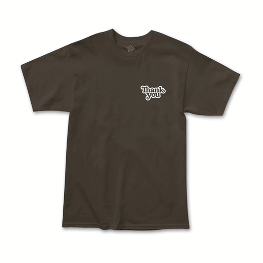 Thank You - Logo T-Shirt - Brown SALE