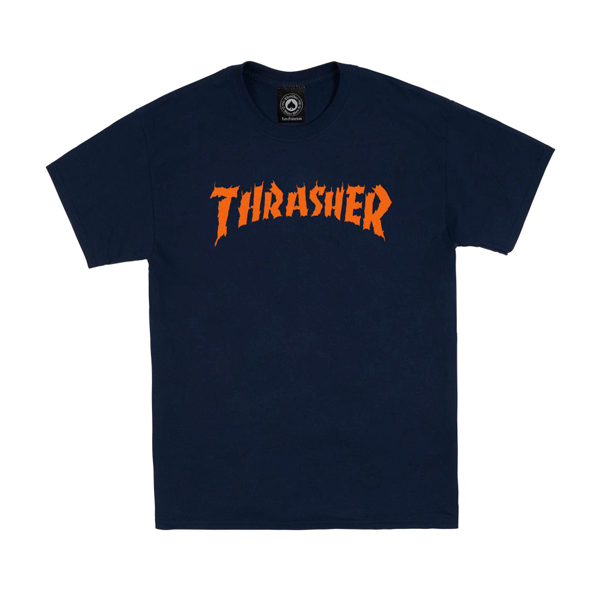 Thrasher - Burn It Down T-Shirt - Navy