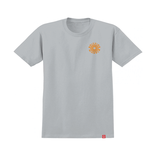 Spitfire - Classic 87' Swirl T-Shirt - Silver/Orange