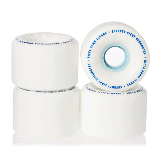 Ricta - Clouds Skateboard Wheels White/Blue - 60mm 78a - Magic Toast