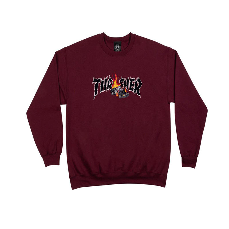 Thrasher - Cop Car Crewneck - Maroon