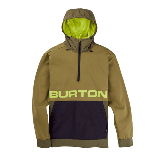 Burton - Crown Bonded Performance Pullover Fleece - Martini Olive/Keef /True Black SALE