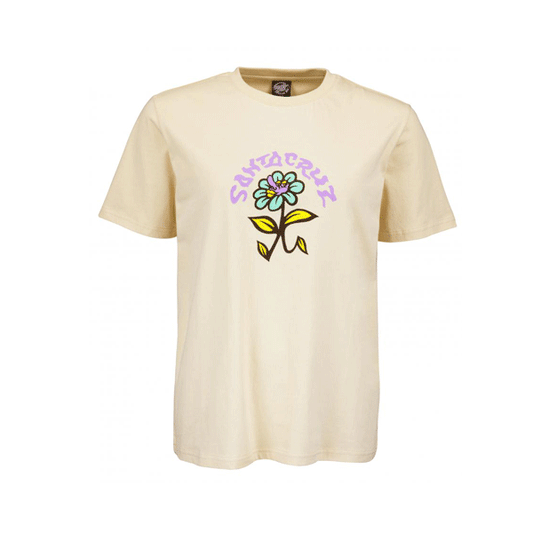 Santa Cruz - Womens Delfino Flower T-Shirt - Birch SALE