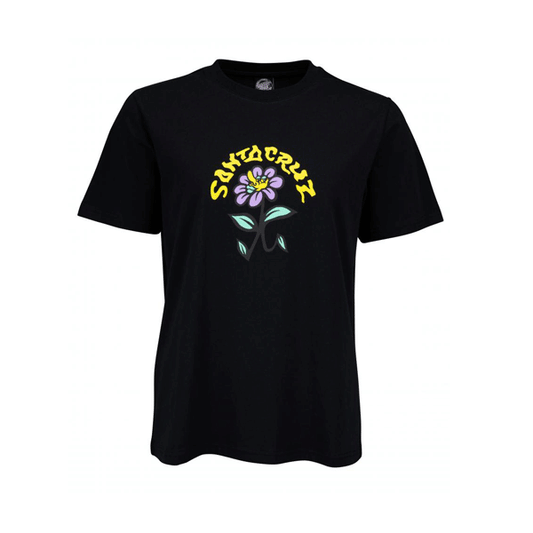 Santa Cruz - Womens Delfino Flower T-Shirt - Black SALE