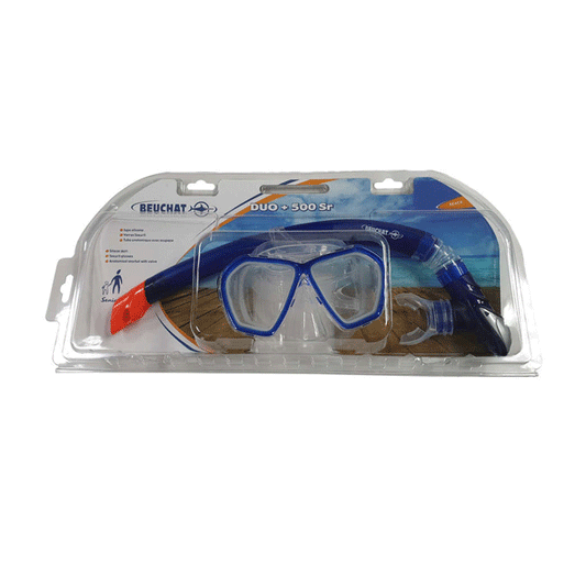 Beuchat - Set Duo + 500 Mask /Snorkel - Blue SALE