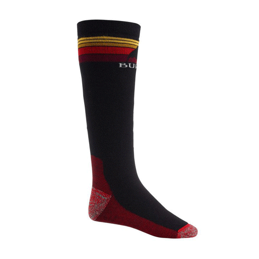 Burton - Midweight Emblem Snowboard Socks - True Black NEW FOR 2025