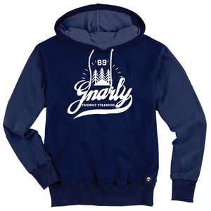 Open image in slideshow, Gnarly Clothing - Friendly Strangers Hoodie - Navy SALE-Magic Toast

