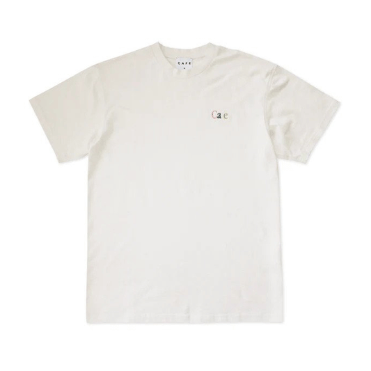 Skateboard Cafe - JLH Embroided Wayne T-Shirt - Cream SALE