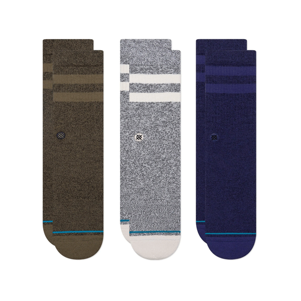 Stance - Joven 3 Pack Socks - Grey/Blue/Heather