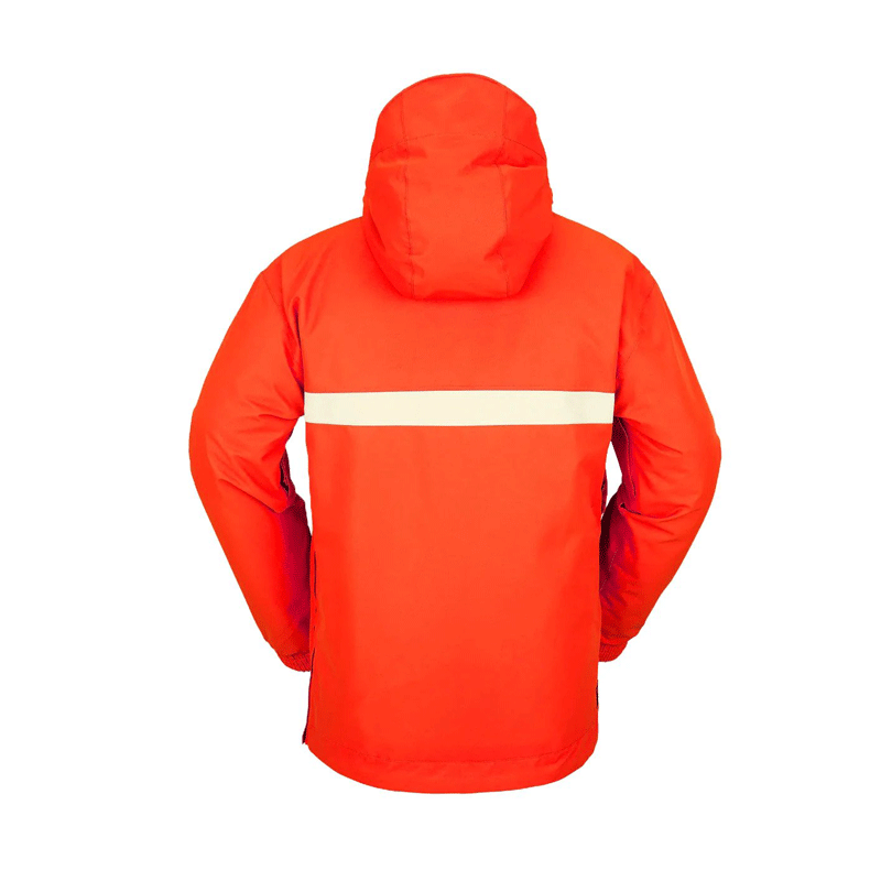 Volcom - Longo Pullover Snowboard Jacket - Orange Shock SALE