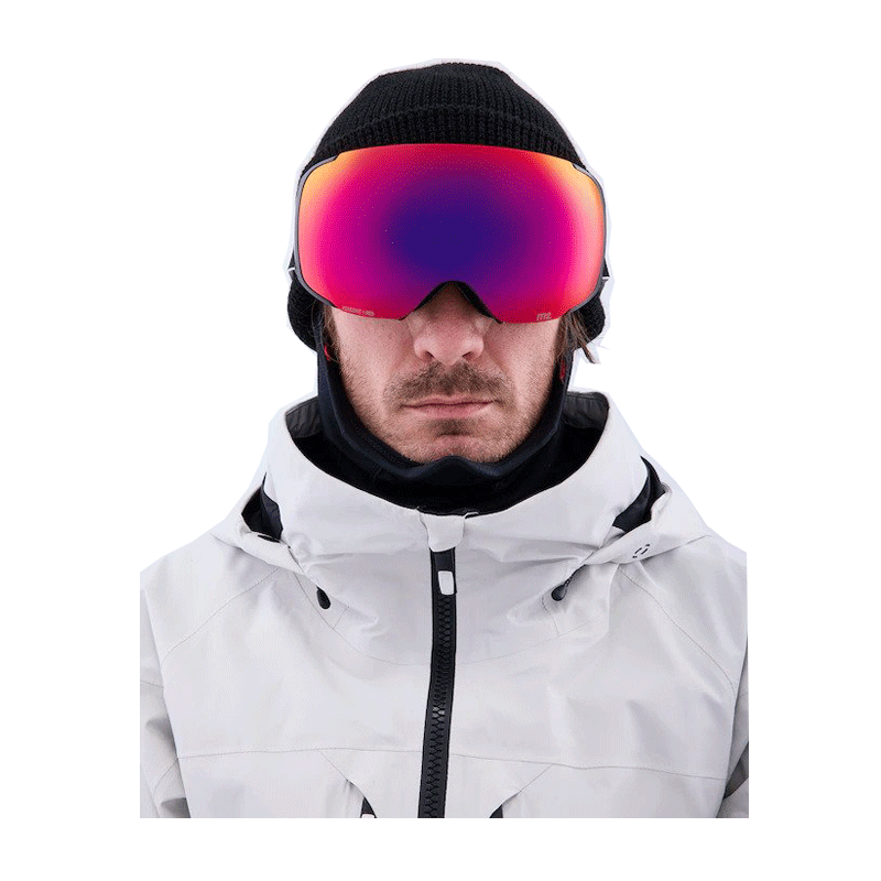 Anon - M2 MFI Goggles - Black/Perceive Sunny Red + Bonus Lens NEW FOR 2023 SALE
