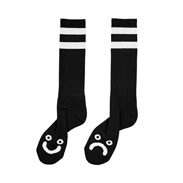 Polar Skate Co - Happy Sad Socks - Black-Magic Toast