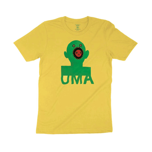 UMA Landsleds - Mouthface T-Shirt - Daffodil Yellow SALE