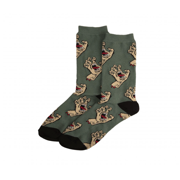 Santa Cruz - Multi Hand Socks 2 Pack - Mango/Vintage Ivy