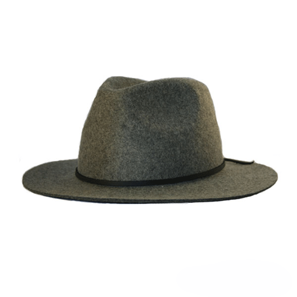 Brixton - Wesley Fedora Hat - Grey