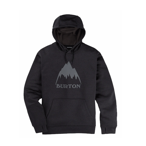 Burton - Oak Seasonal Pullover Hoodie - Black NEW FOR 2025