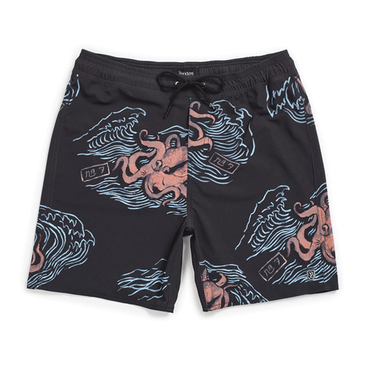 Brixton - Palmas Trunks - Black Octopus SALE