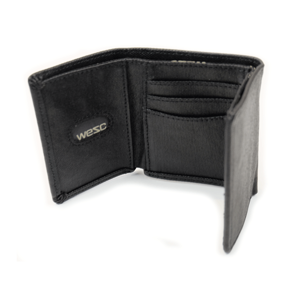 WeSC - Payton Canvas Wallet - Black SALE