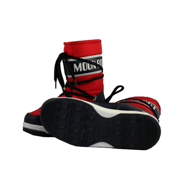 Moon Boot - Kids WE Sport Mid Junior - Red/Navy Blue