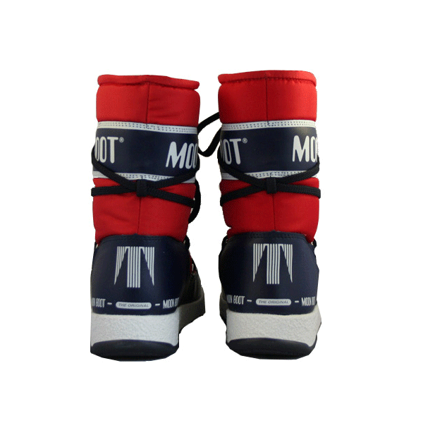 Moon Boot - Kids WE Sport Mid Junior - Red/Navy Blue