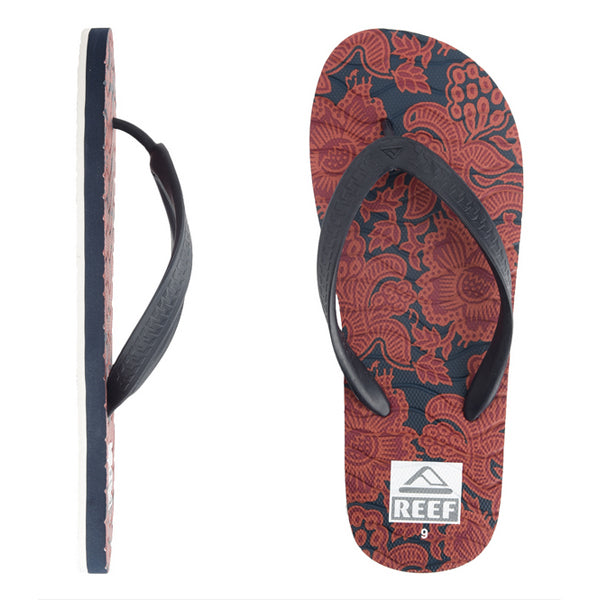Reef - Chipper Men's Sandals/Flip Flops - Red Floral SALE-Magic Toast
