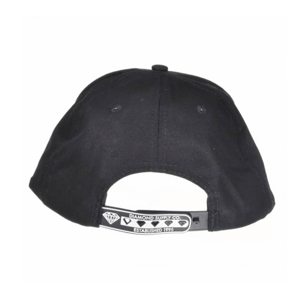 Diamond Supply - Rock Logo Snapback Hat - Navy/White SALE