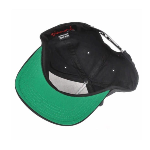 Diamond Supply - Rock Logo Snapback Hat - Navy/White SALE