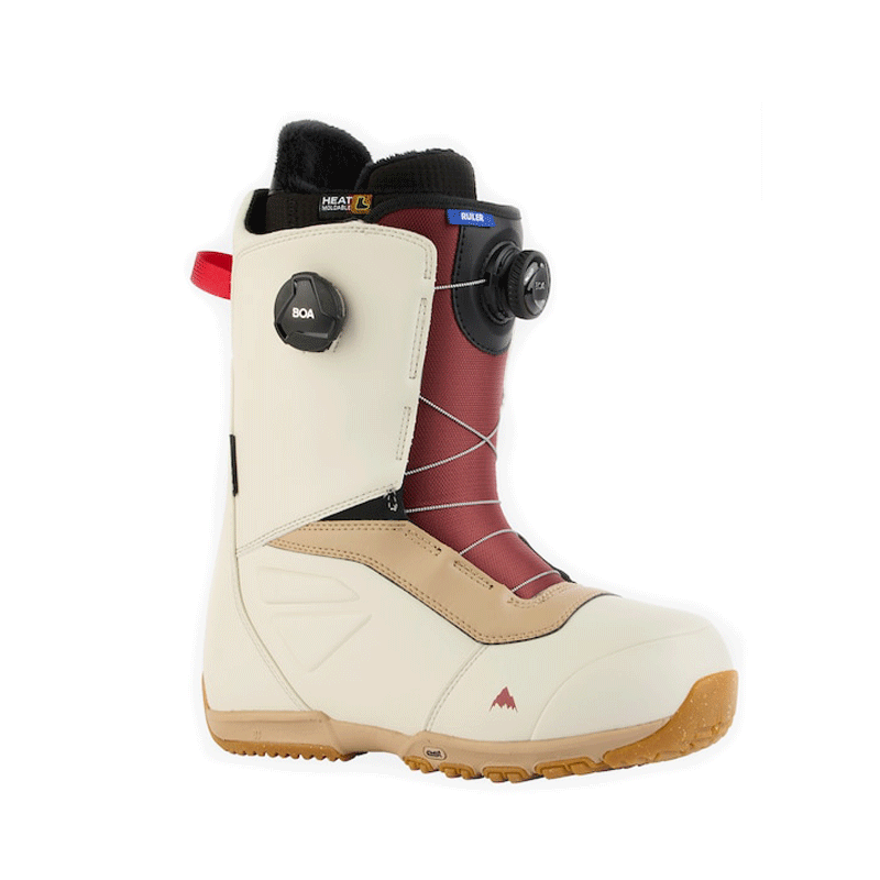 Burton - Ruler BOA Snowboard Boots - Stout White/Red NEW FOR 2023 SALE