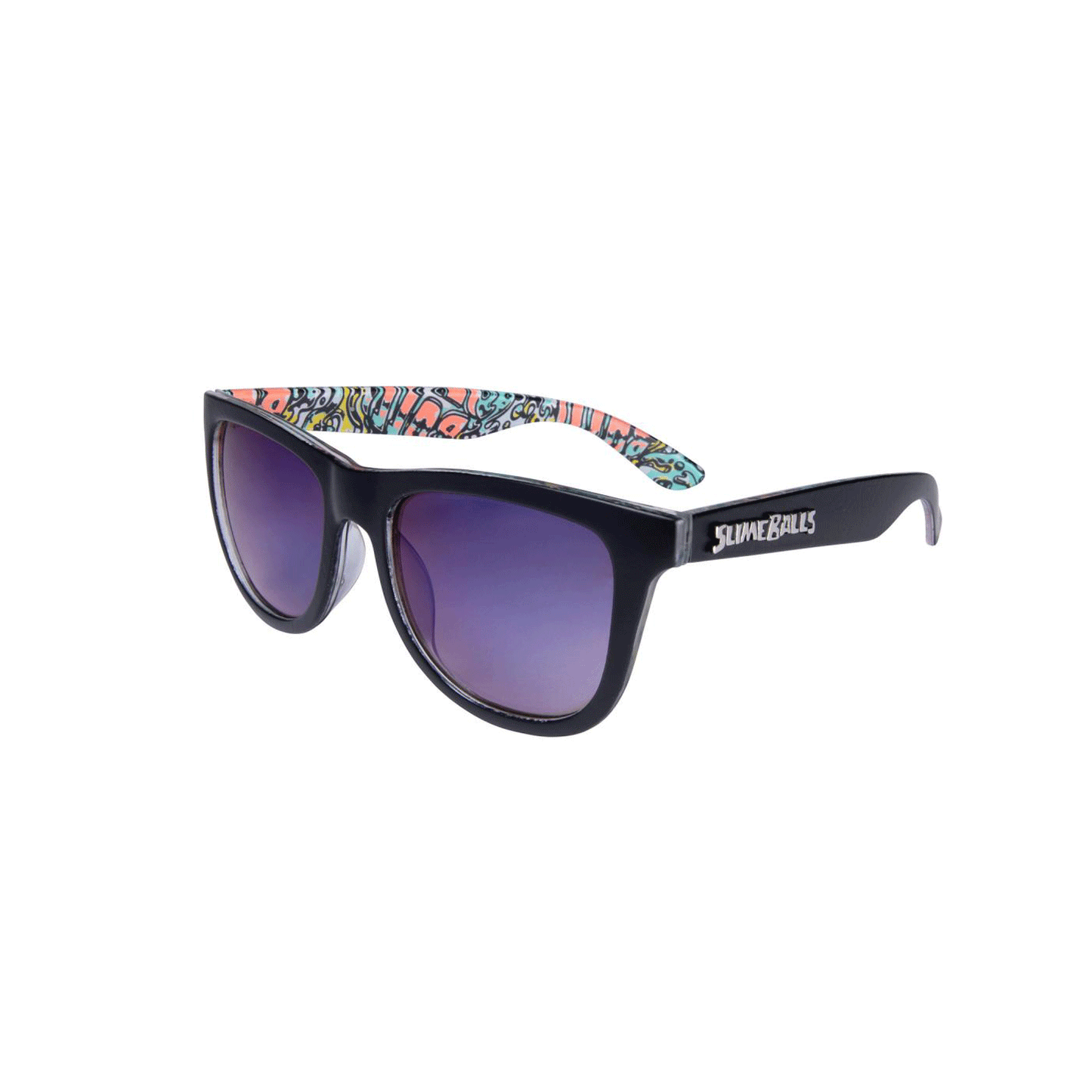 Santa Cruz - SB Logo Chrome Sunglasses - Matte Black