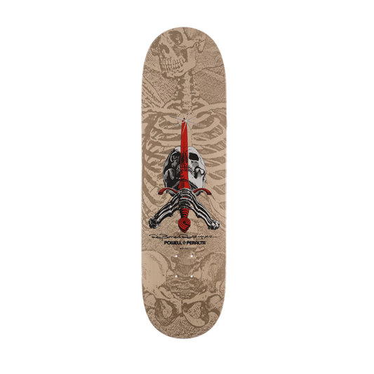 Powell Peralta - Skull & Sword Shape 246 Deck White/Grey - 9.05"