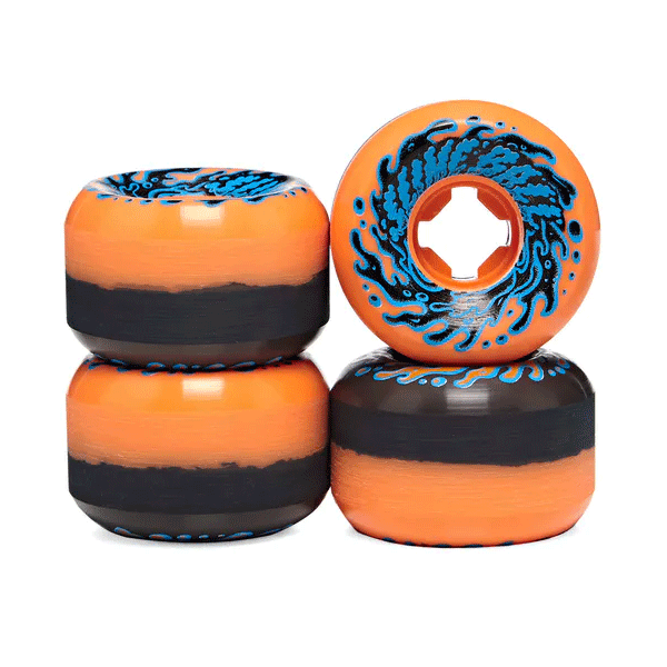 Santa Cruz - Slime Balls Double Take Vomit Mini 97a Skateboard Wheels Orange - 54mm