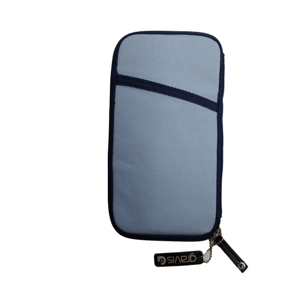 Gravis - Terminal Case Cotton Travel Wallet - Sky Blue