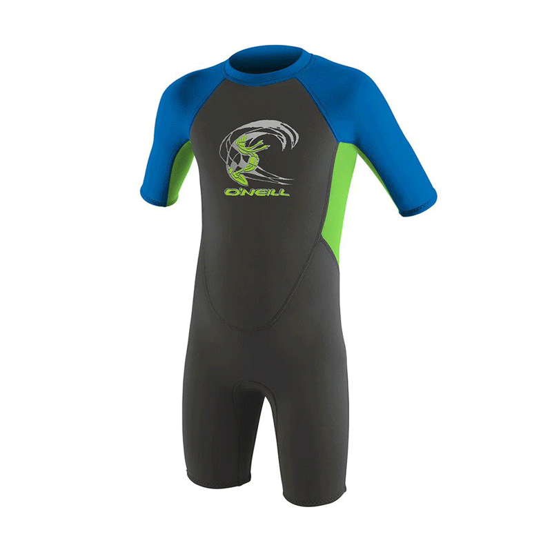 O'neill - Toddler Reactor Boys 2mm Spring Shorty - Graphite/Dayglow/Ocean