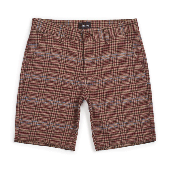 Brixton - Toil II Shorts - Aluminium/Plum SALE