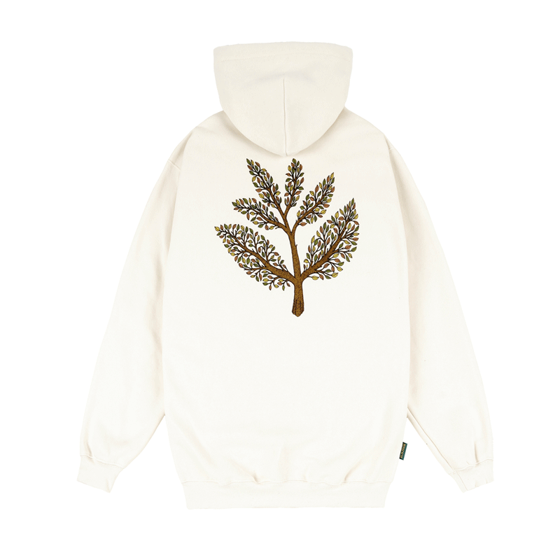 Magenta - Tree Plant Hoodie - Natural SALE