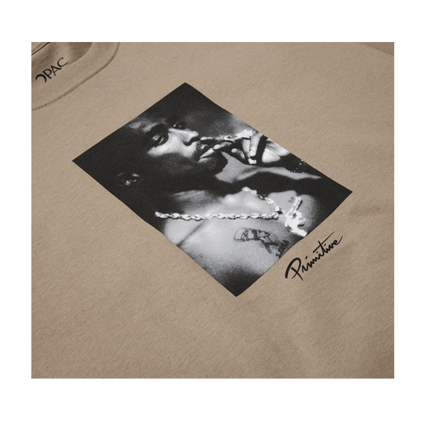 Primitive - Platinum Tupac T-Shirt - Sand SALE