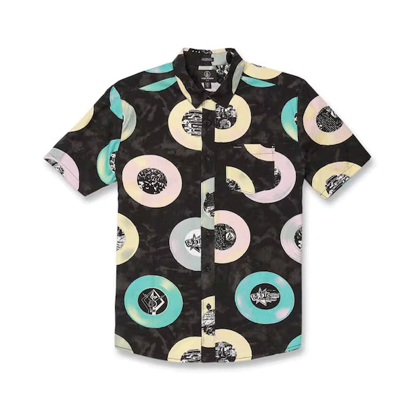 Volcom - V Entertainment LP Woven SS Shirt - Black SALE